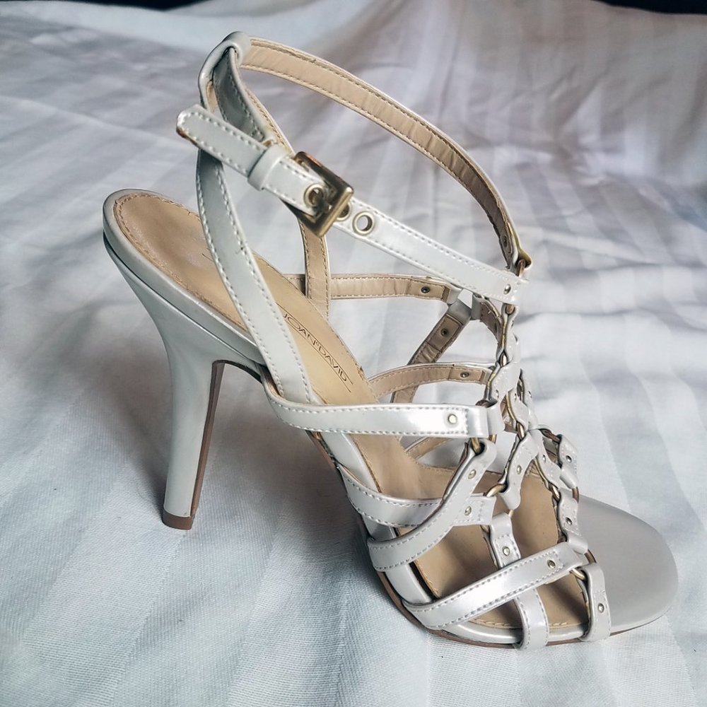 Joan & David Women's Nude Gladiator Heels Sandals Shoes